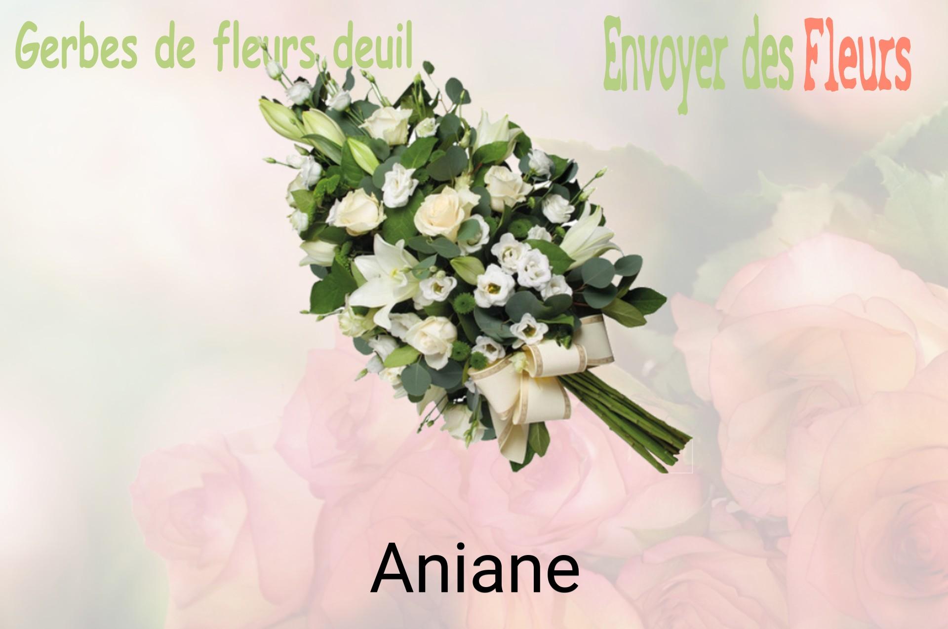 Gerbe de fleurs de deuil livrée à Aniane